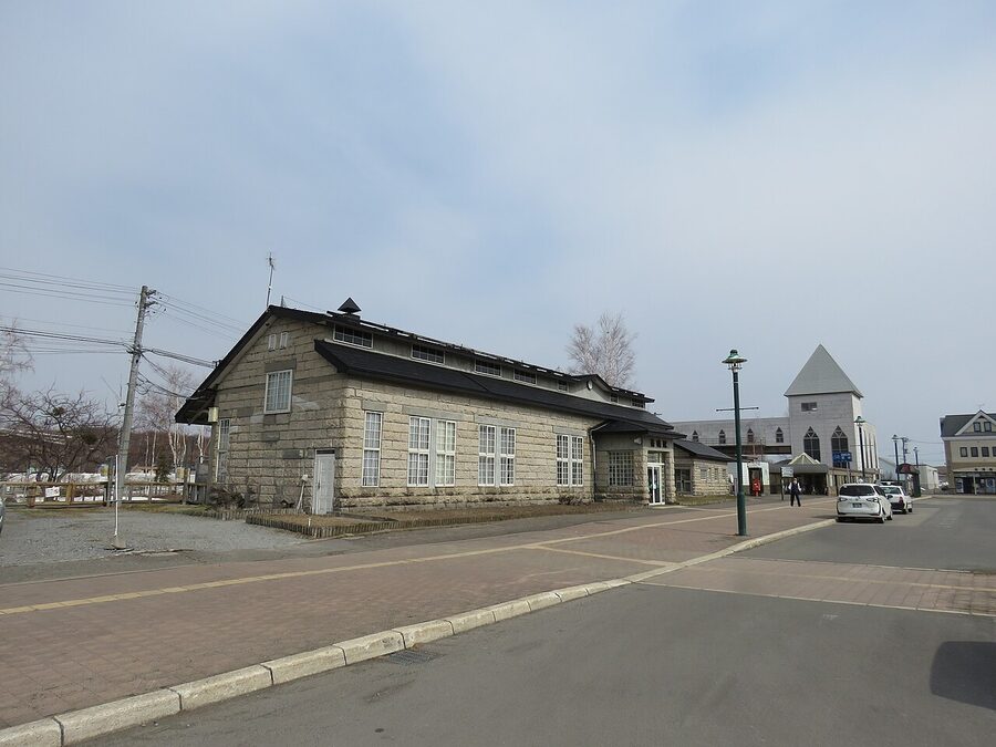 JR Biei Station in spring