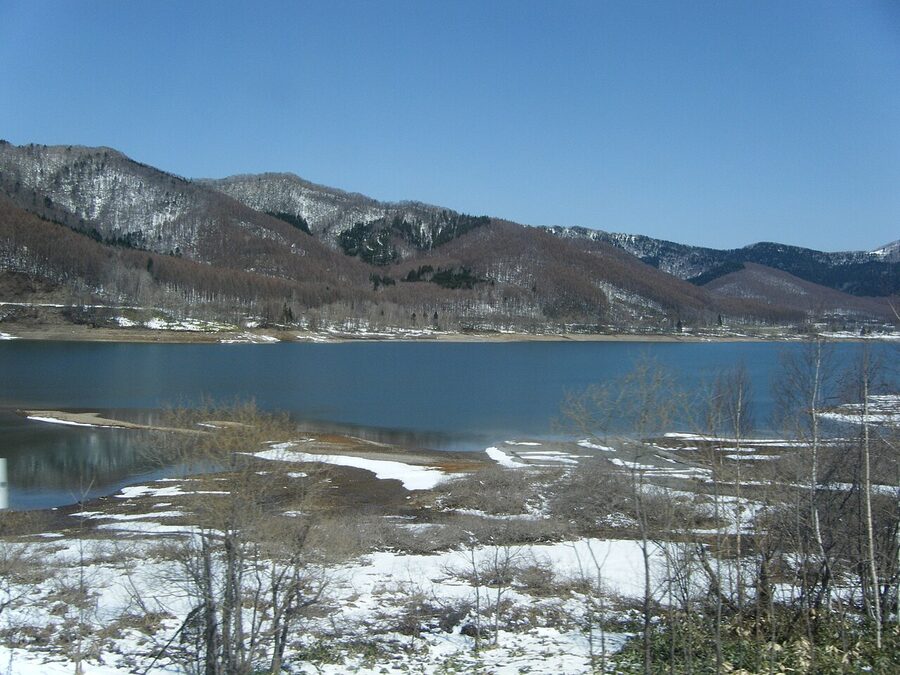 Lake Kanayama in Minami-Furano, Hokkaido