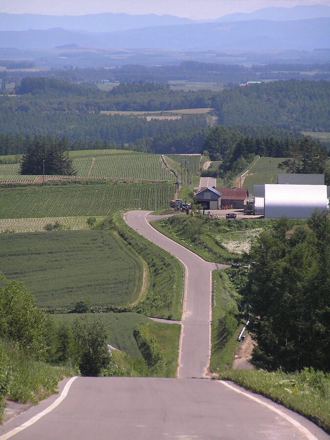 Rolling slopes of Biei, Hokkaido