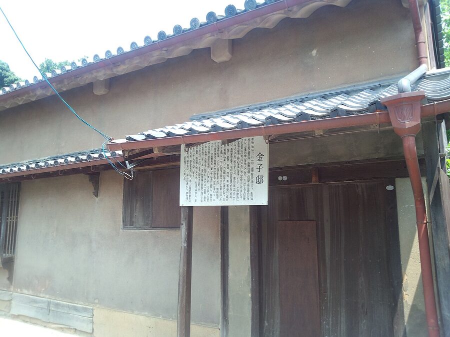 Narrow alley running between merchant houses in Mitarai preservation district, Osaki-Shimojima