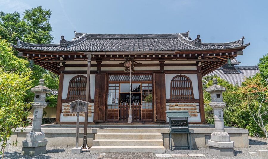 Traditional Japanese building in Arashiyama, Kyoto