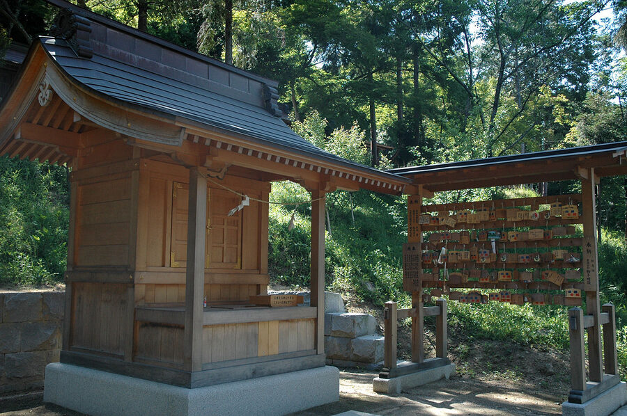 The worship hall (haiden) of Kibitsuhiko Shrine
