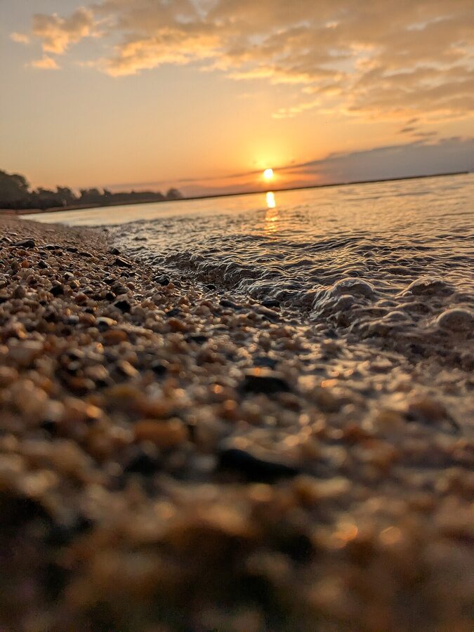 Sunrise over Lake Biwa