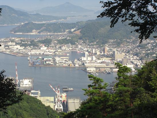 Kure Port viewed from Yasumi-yama