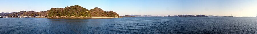 Seto Inland Sea seen from Takehara Port