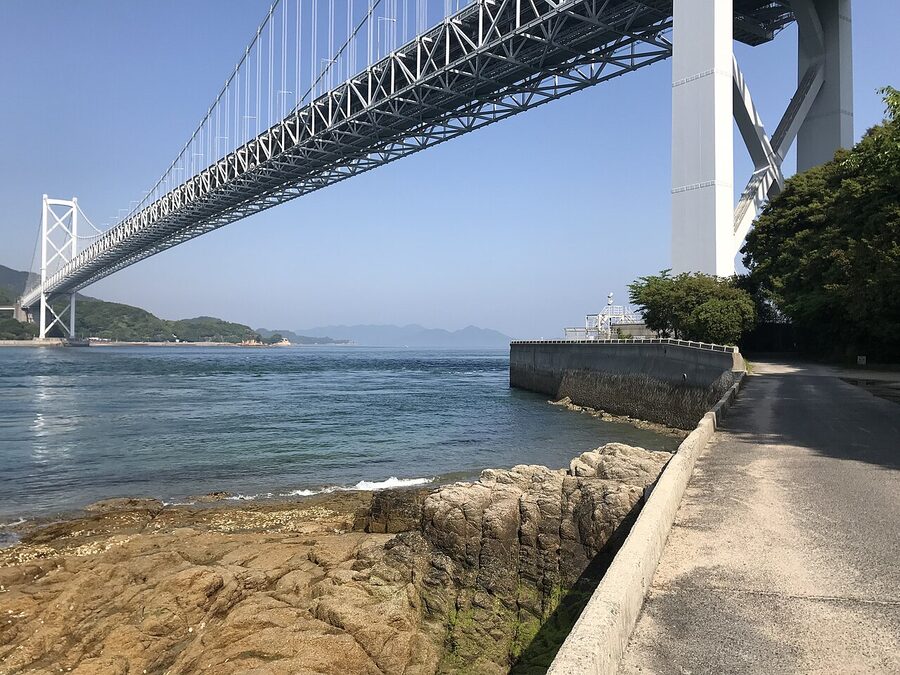 Innoshima Bridge seen from the Innoshima Bridge Memorial Park