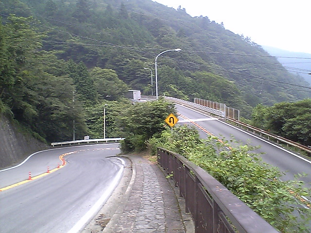 The split between the old Tokaido and the modern Hakone Shindo expressway