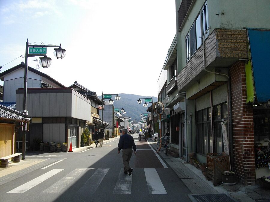 Makabe Edo-period townscape, a preserved district near the railway course