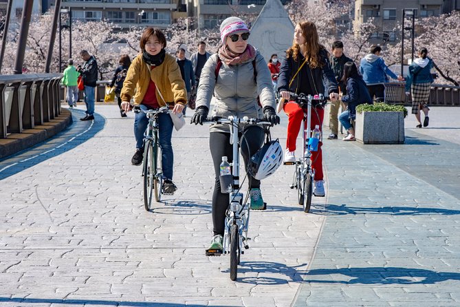 2.5 Hour-Guided Cycle Tour in the Central Tokyo - Crossing the Sumida River under Tokyo Skytree