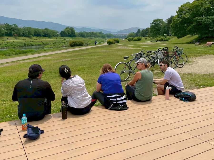 Cycle Kyoto's Hidden Gems & Gion Stroll - Along the river and toward a quiet shrine