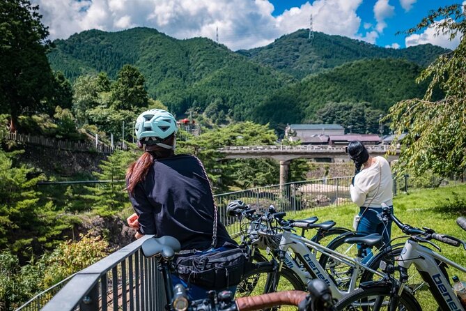 Hyogo E-Bike tour through rural Japan - Leaving town for Habuchi and the first bridge stop
