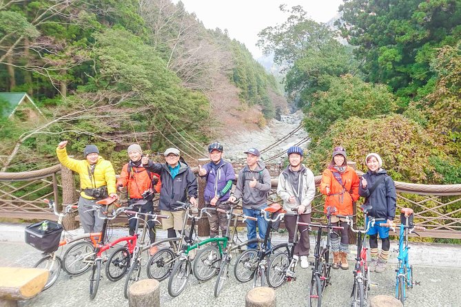 Iya Valley BROMPTON Slow Cycling Tour - The Hi no Ji Bend and the Peeing Boy viewpoint