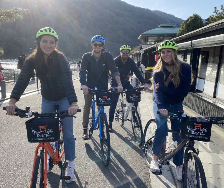 Kyoto: Afternoon Bamboo Forest and Monkey Park Bike Tour - Riding through the bamboo forest