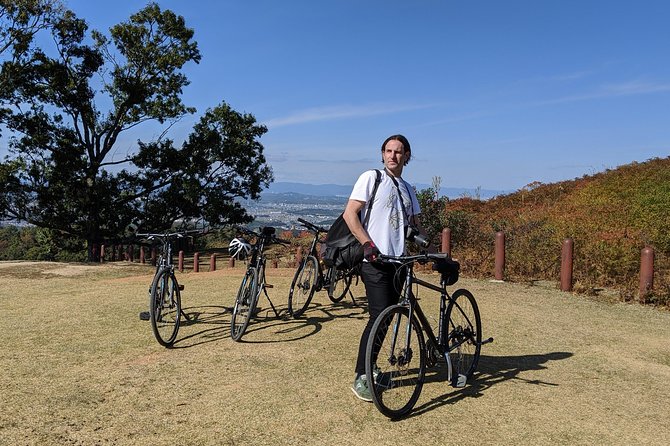 Nara - Heart of Nature Cross Bike Tour - Starting at Nigatsu-do with a view over Nara