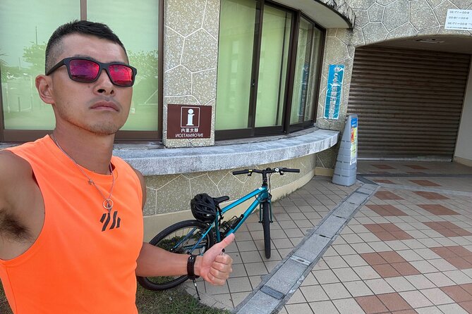 Okinawa 3 Hour Bike Tour with English Speaking Guide - Hamahiga Beach and clear coastal water