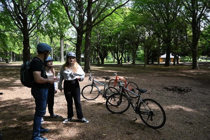 Tokyo Bike Tour: Shibuya, Harajuku & Hidden Gems - Yoyogi Park and the first quiet streets