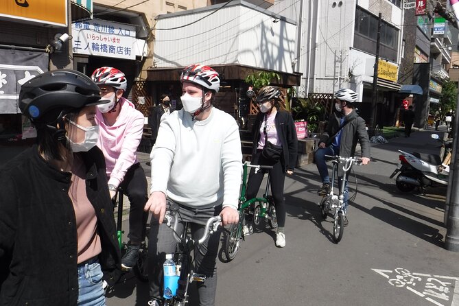 Tokyo downtown bicycle tour Tokyo Backstreets Bike Tour - Kyu Yasuda Garden and Ryogoku Kokugikan